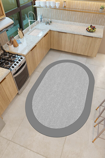 THEMODERNHANE Dijital Baskılı Yıkanabilir Kaymaz Tabanlı Dekoratif Salon Mutf...