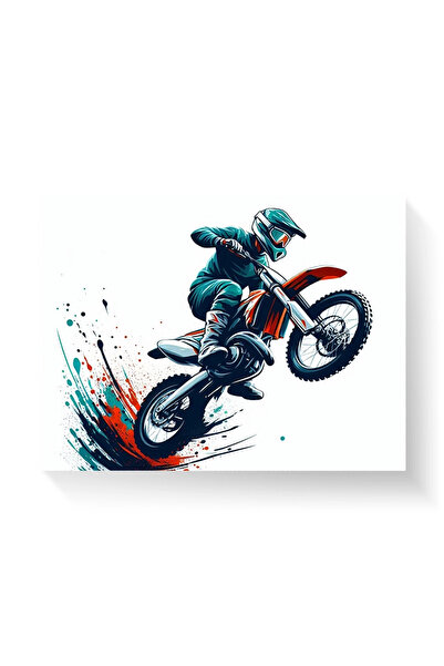Printees Tablou - Ilustrație Free Rider - Canvas pe șasiu