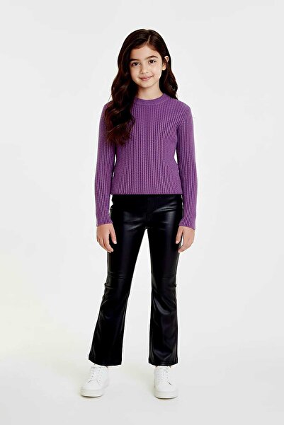 OEM Leather flared pants