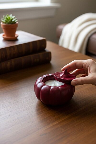 Bihome Ev Dekor & Hediyelik Bal Kabağı Tasarımlı Dekoratif Mumluk | Ev & Masa...