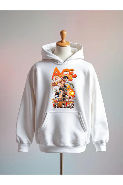 Vordevia One Piece Printed Cotton 3 Thread O Oversized K Hooded Sweatshirt