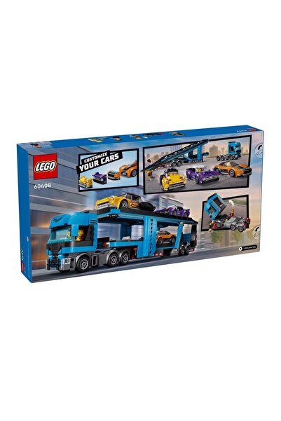 LEGO 60408 City Car Transporter Truck With Sports Cars Toy