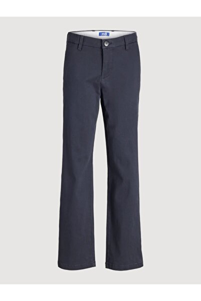 Jack & Jones Chino Pants, boys' mid-rise Regular fit, Dark Navy, 170 cm