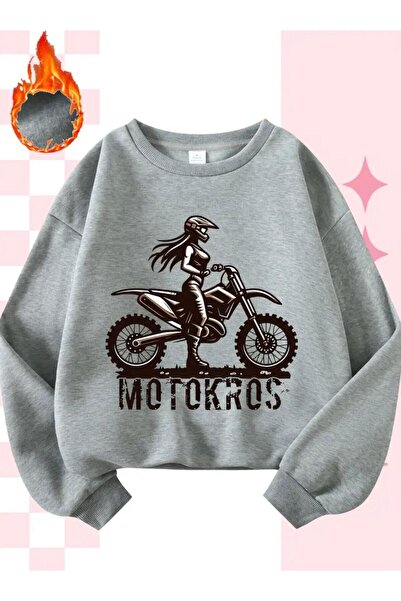 Oceanwear Motocross Printed Crew Neck Plain Sweatshirt