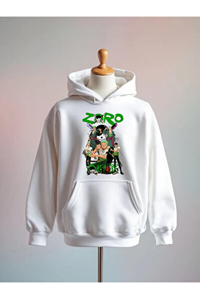 Vordevia One Piece Printed Cotton 3 Thread O Oversized K Hooded Sweatshirt