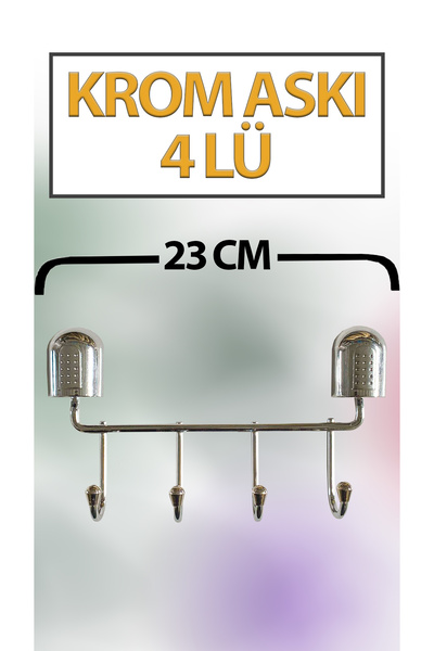 İpekel Хромована вішалка 4-місна, довжиною 23 см