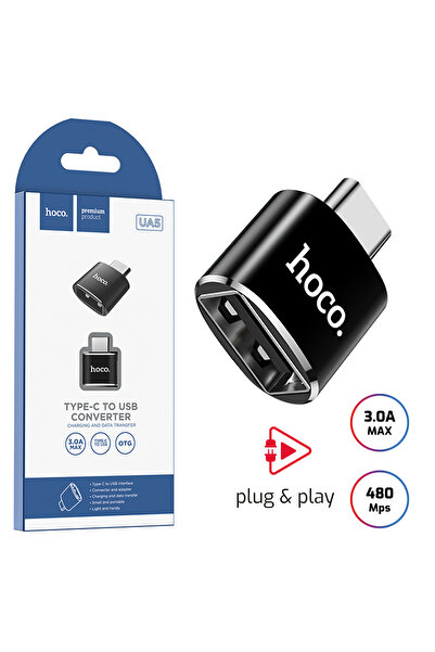 Hoco UA5 » USB-C Male to USB-A Female, OTG Adapter, Data Transfer and Chargin...