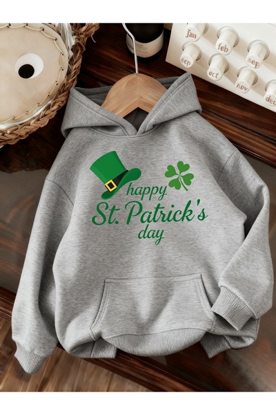 Deocept Φούτερ Unisex για την Ημέρα του Αγίου Πατρικίου με τύπωμα με κουκούλα...