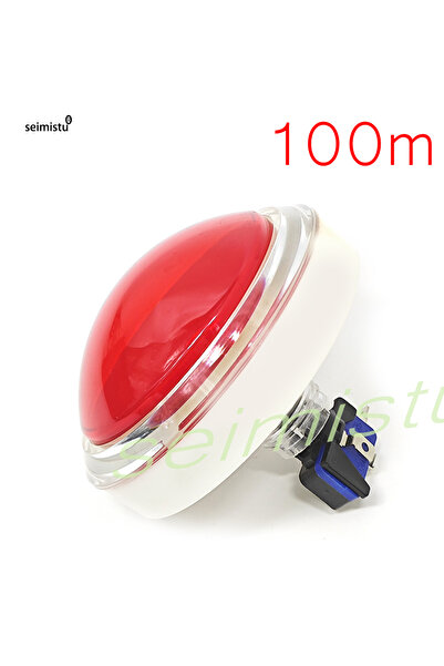 Choice قطعة واحدة حمراء 100 مم زر ضغط كبير مضيء LED لألعاب الفيديو والإيقاع ا...