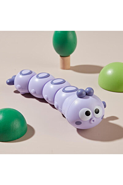 choice2 لعبة زحف على شكل دودة زاحفة ملونة ومضحكة باللون البنفسجي، لعبة متأرجح...