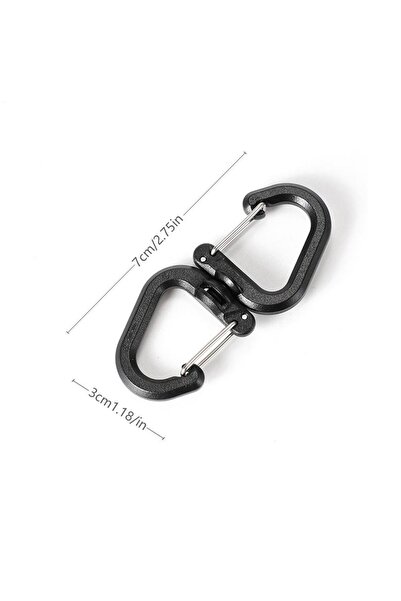 Choice مشبك كارابين مزدوج على شكل حرف L، خطاف خارجي متعدد الاستخدامات، خطافات...