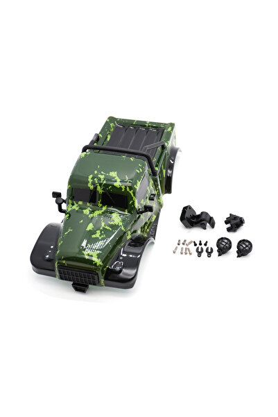 Choice 8473 Green 155mm Wheelbase Hardtop Body Shell Kit for 1:18 RC Crawler ...