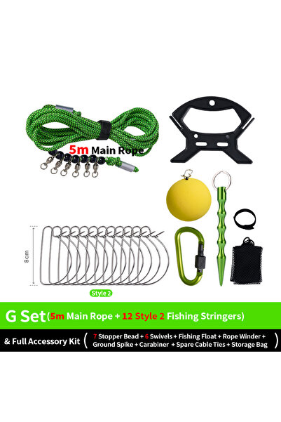 Choice أداة مشبك صيد السمك G CHILENT 5M/10M مع بكرة صيد السمك وحبل من الفولاذ...