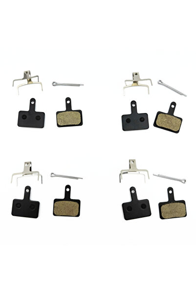 Choice 4Pairs Resin 2/4/12Pairs Bicycle Disc Brake Pads Resin / Semi-Metal / ...