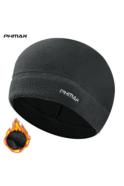 Choice قبعة شتوية من الصوف الرمادي الداكن من PHMAX، قبعة دافئة لركوب الدراجات...