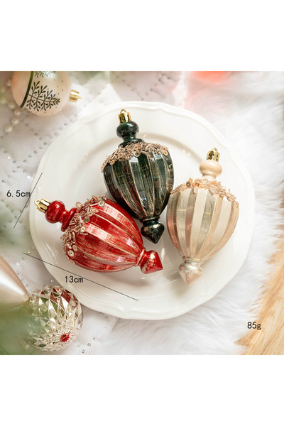 Choice Deep Sapphire 6/16/20pcs Romantic Christmas Painted Ball Set Reusable ...