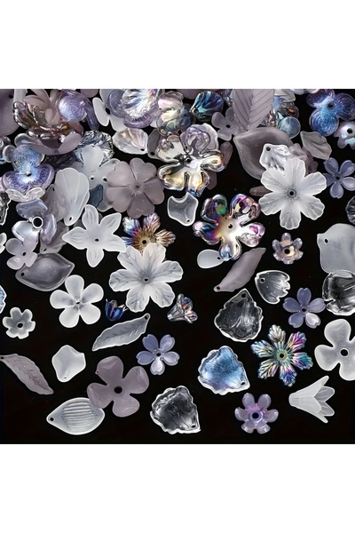 Choice1 30 غ - 1.05 أونصة، أبيض، 30 غ/1.05 أونصة، بتلات متجمدة، فراشة، فيونكة...