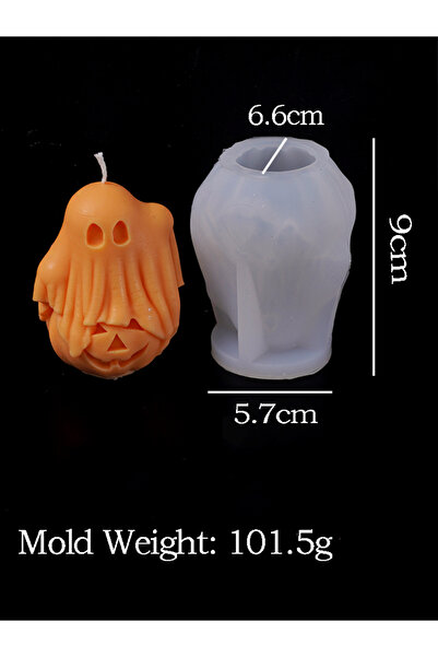 Choice1 قالب سيليكون على شكل يقطينة شبحية معطرة للشموع، قالب ثلاثي الأبعاد من...