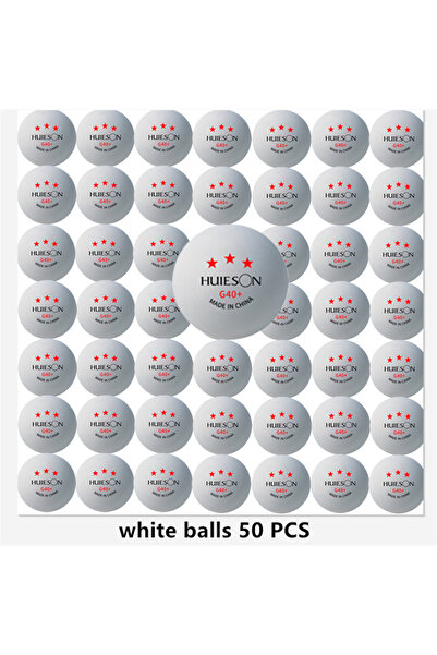 Choice 50 white balls Huieson 3 Star Ping Pong Balls 50~100 PCS ABS 40+ New M...