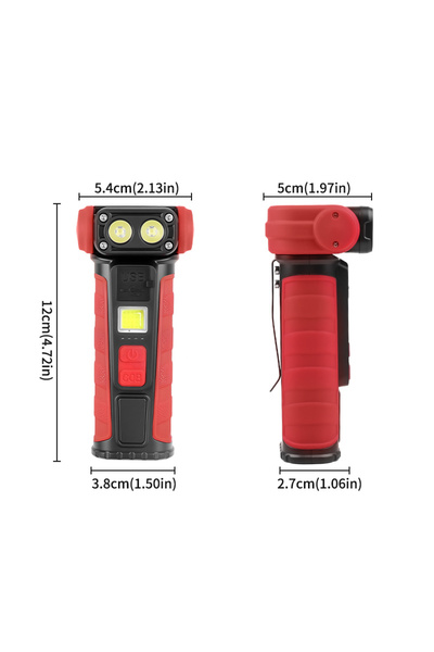 Choice Li-Polymer Battery GRAY WHITE DOUBLE LIGHT SOURCE WORKING LAMP COB LED...