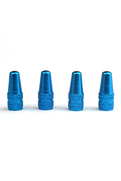 Choice 4 قطع - أزرق سماوي، 4 قطع من أغطية صمامات إطارات الدراجات المصنوعة من ...