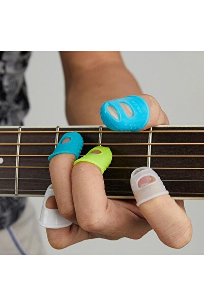 Choice Guitar Fingertip Protectors 10 PCS Silicone Finger Guards 5 Sizes