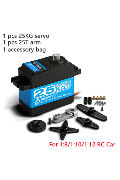 Choice محرك سيرفو DS3225 Pro-180 1X بدون قلب، سعة 25 كجم/35 كجم، عالي السرعة،...