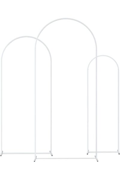 Choice 6ft WHITE Wedding arch background frame, golden arch background frame,...