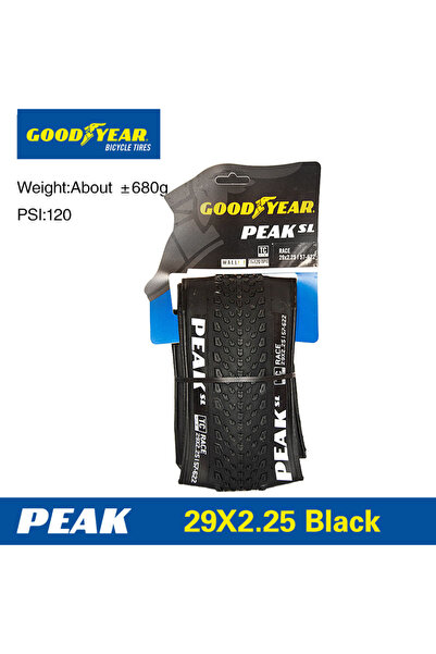 Choice إطار دراجة جبلية أسود من نوع Goodyear Peak SL Race/Peak Ultimate مقاس ...