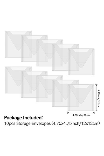 choice2 TT472 Plastic Storage Envelopes with Colorful Label StickersTo Store ...