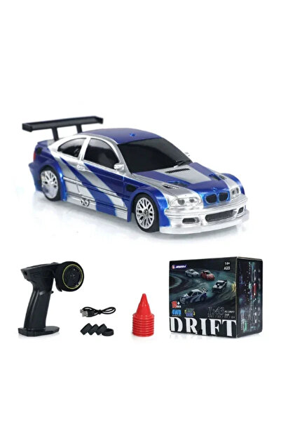 Choice سيارة دريفت زرقاء تعمل بالتحكم عن بعد بتردد 2.4 جيجا هرتز، بمقياس 1/43...