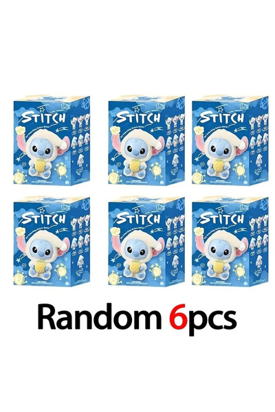 Choice Random 6PC New Stitch Eat Something Before Sleep Series Plush Blind Bo...