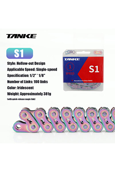 Choice سلسلة دراجة جبلية أحادية السرعة من تانكي، ملونة، S1، سلسلة دراجة جبلية...