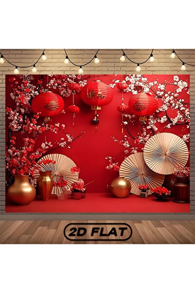 Choice 180X110 MULTI 2D FLAT， Chinese New Year Party, Photography Background ...