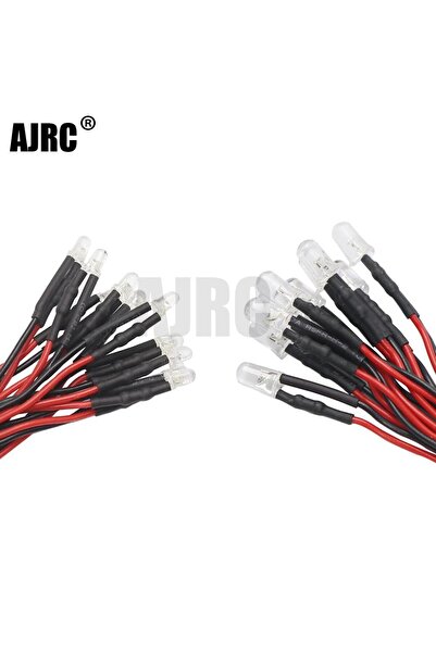 Choice ١٠ قطع من مصابيح LED بيضاء ٥ مم، ١٠ قطع من مصابيح LED حمراء وبيضاء وصف...