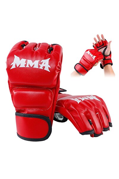 Choice Mma red Martial Arts Training MMA Gloves Durable Ctruction Impact Resi...