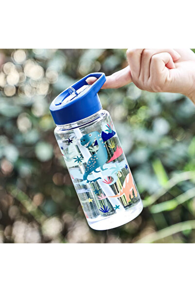 Choice Blue 500ml Straw Straw Cup with Cute Patterns - Ideal for Outdoor Acti...