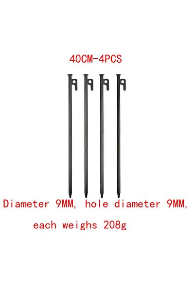 Choice 40 سم - 4 قطع (4/8/12/16 قطعة) أوتاد خيام معدنية شديدة التحمل للتخييم،...
