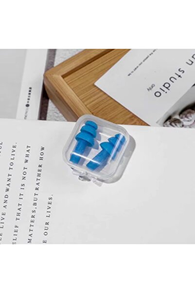 Choice زوج من سدادات الأذن المصنوعة من السيليكون الناعم باللون الأزرق، مناسبة...