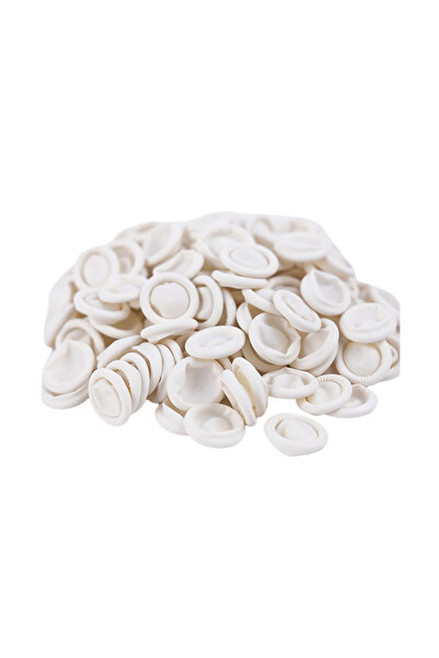 Choice 100 قطعة من أغطية الأصابع البيضاء للاستخدام مرة واحدة، مقاومة للغبار و...