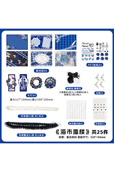 Choice3 A Kawaii painting Accessories Stickers Pack Tie Bag Material Package ...