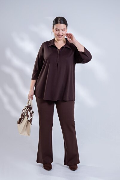 Roxxlen Plus Size Women's Flared Pants