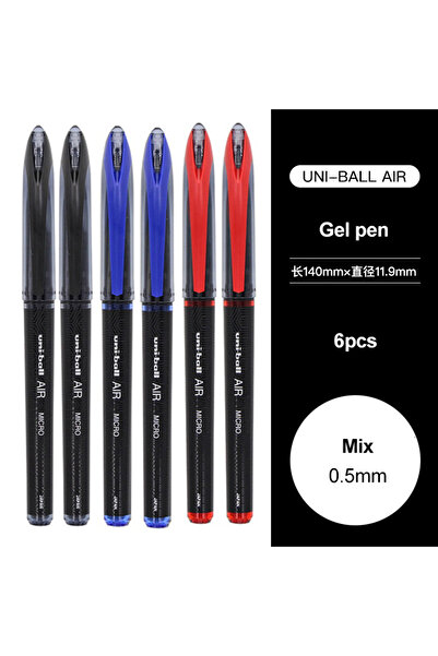 Choice ٦ قطع ٠٫٥ مم مزيج ٣/٦ قطع قلم حبر جاف ياباني Uniball AIR قلم توقيع سائ...