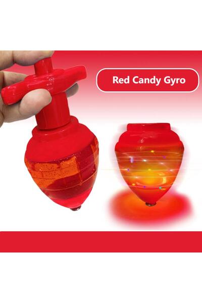 Choice لعبة دوارة حمراء على شكل حلوى مع إضاءة رائعة وجهاز إرسال مدمج لدوران ط...