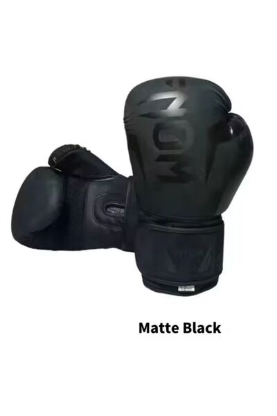 Choice قفازات ملاكمة للأطفال والكبار، لون أسود مطفي، وزن 12 أونصة، متوفرة بأح...