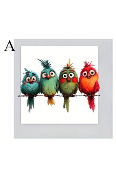 Choice1 ملصق واحد مزخرف على شكل طائر مضحك لتزيين النوافذ الزجاجية والجدران وا...