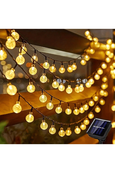 Choice Solar 6.5M30Led Warm White Solar Bubble Balls Lamp String Lights Outdo...