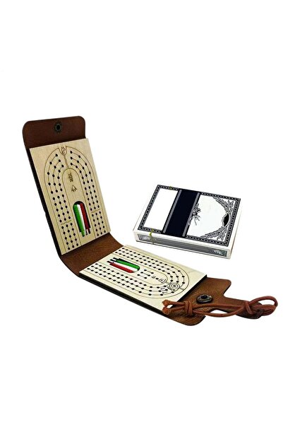 Choice مجموعة ألعاب لوحية قابلة للطي، لعبة كريبج ممتعة مع لوح خشبي وحافظة من ...