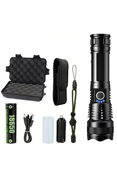 Choice 18650 with box Rechargeable Flashlights High Power LED Tactical Flashl...