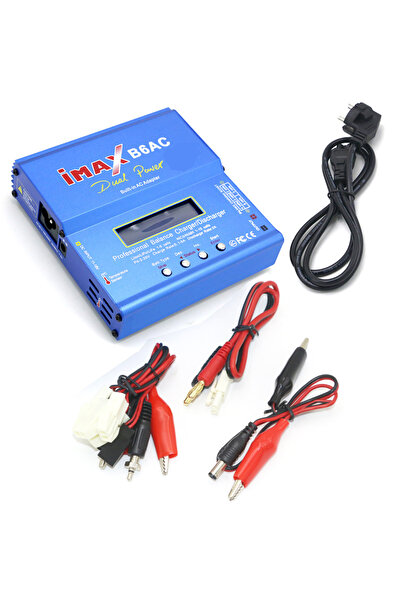 Choice شاحن Tamiya Imax B6 AC RC بقوة 80 واط وسعة 6 أمبير، مزود بقابس أوروبي ...